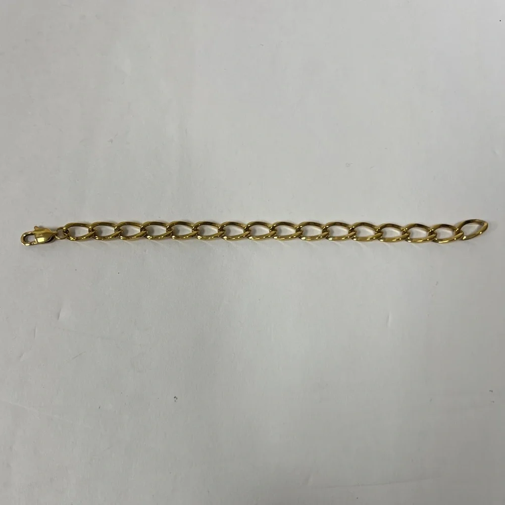 7” Gold Chain Link Bracelet